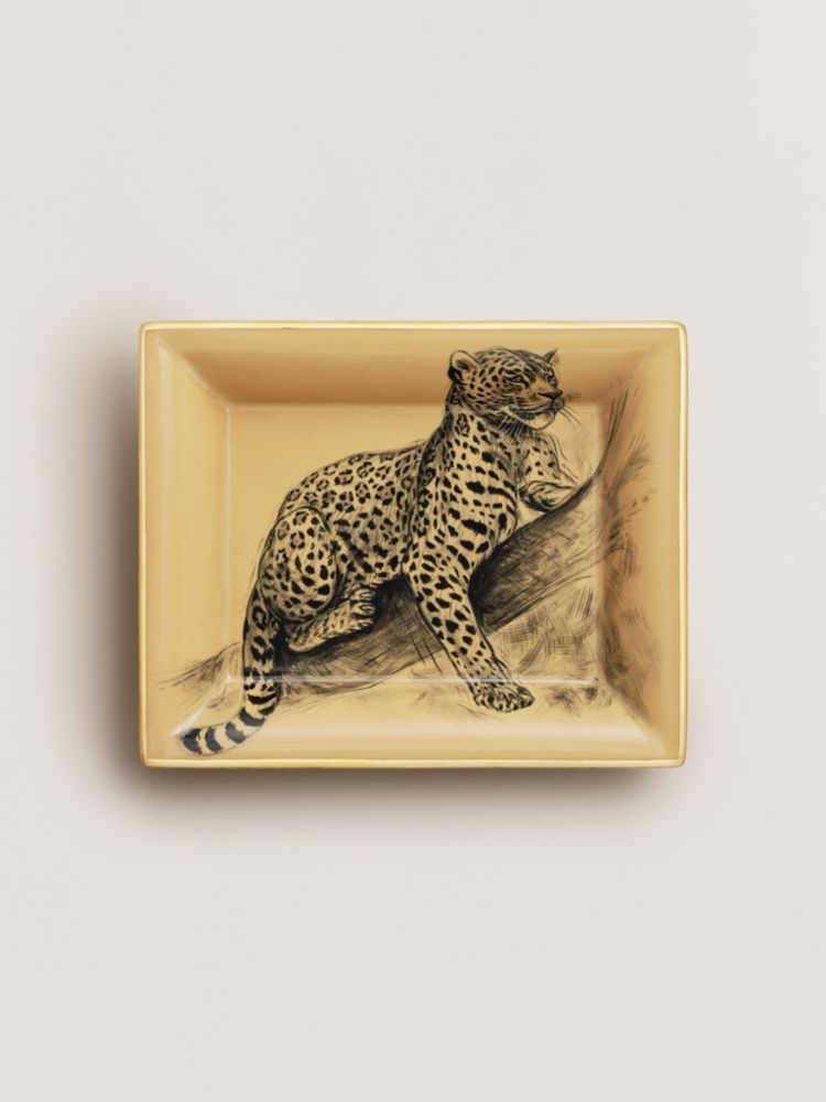 <希少> HERMES エルメス 灰皿 トレイ 小物入れ 豹 レオパード Le Felin change tray | Hermès USA